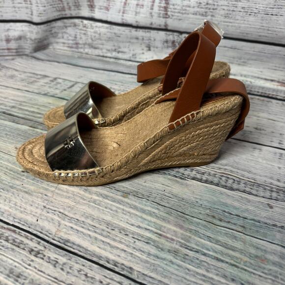 Tory Burch Women's Bima Espadrille Platform Wedge Sandals NWOT 6 - Picture 2 of 5